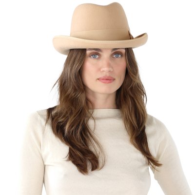 Hatte - Gårda Ocala Player Woolfelt (beige)