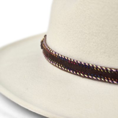 Hatte - Gårda Toquerville Crushable Wool felt Western hat (creme)