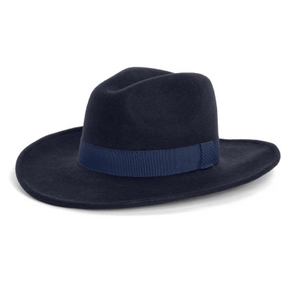 Hatte - Gårda Pocatello Crushable Wool felt Western hat (blå)