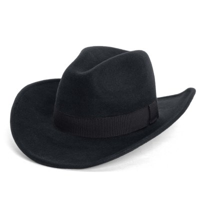 Hatte - Gårda Pocatello Crushable Wool felt Western hat (sort)