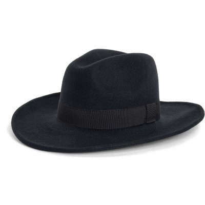 Hatte - Gårda Pocatello Crushable Wool felt Western hat (sort)