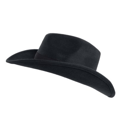 Hatte - Gårda Pocatello Crushable Wool felt Western hat (sort)