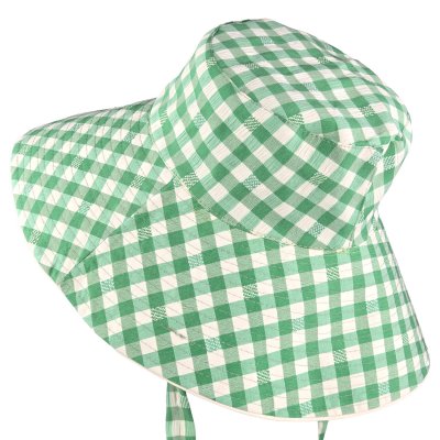 Hatte - Gårda Poppy Checkered sun hat (grøn)