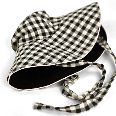 Hatte - Gårda Poppy Checkered sun hat (sort)