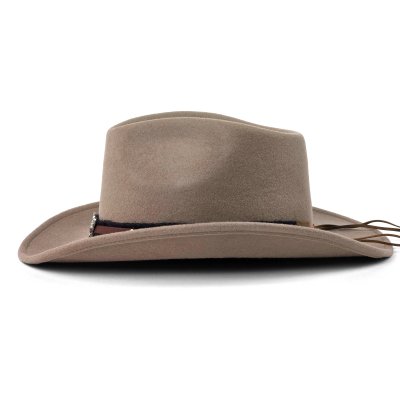 Hatte - Gårda Santaquin Crushable Wool felt Western hat (taupe)