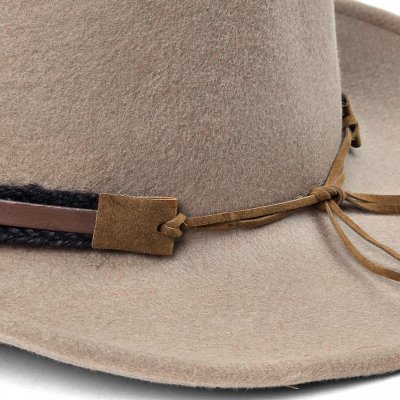 Hatte - Gårda Santaquin Crushable Wool felt Western hat (taupe)