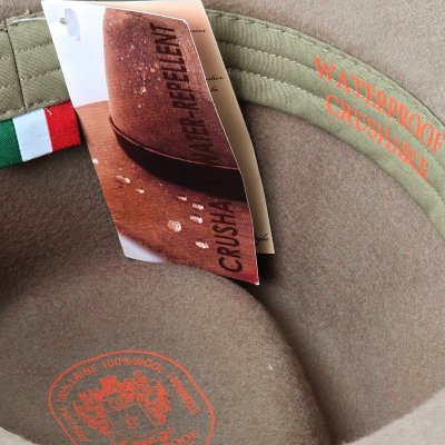 Hatte - Gårda Santaquin Crushable Wool felt Western hat (taupe)