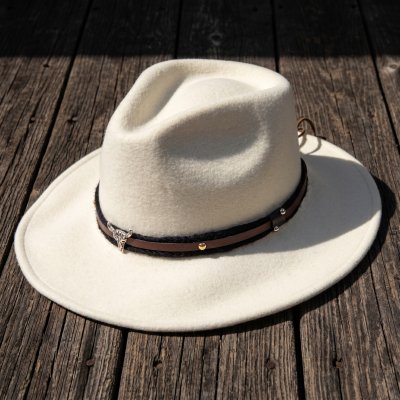 Hatte - Gårda Santaquin Crushable Wool felt Western hat (hvid)