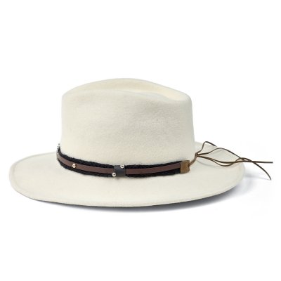 Hatte - Gårda Santaquin Crushable Wool felt Western hat (hvid)