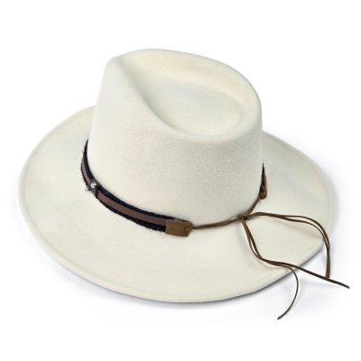 Hatte - Gårda Santaquin Crushable Wool felt Western hat (hvid)