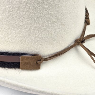 Hatte - Gårda Santaquin Crushable Wool felt Western hat (hvid)
