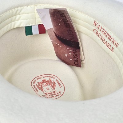 Hatte - Gårda Santaquin Crushable Wool felt Western hat (hvid)