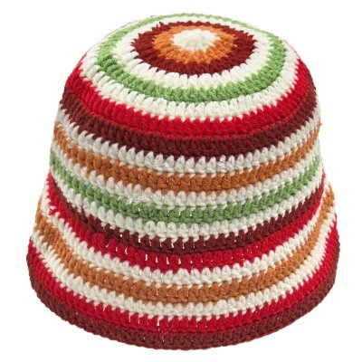 Hatte - Gårda Solero Knitted Bucket Hat (rød/multi)