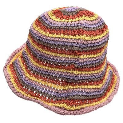 Hatte - Gårda Tecina Knitted Bucket Hat (pink/multi)