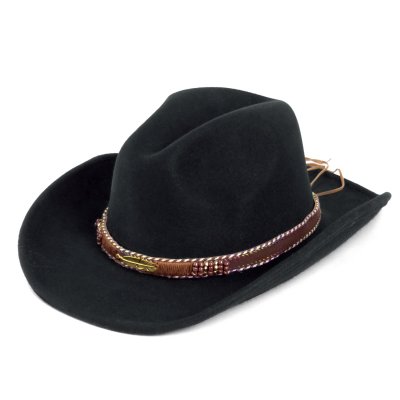 Hatte - Gårda Toquerville Crushable Wool felt Western hat (sort)