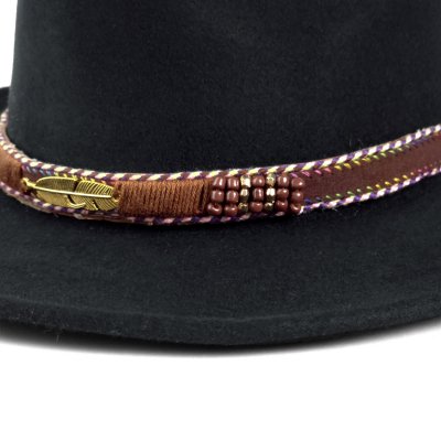 Hatte - Gårda Toquerville Crushable Wool felt Western hat (sort)