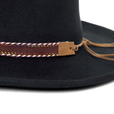 Hatte - Gårda Toquerville Crushable Wool felt Western hat (sort)