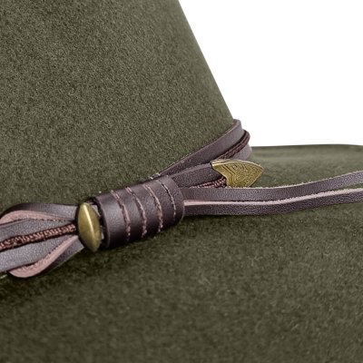 Hatte - Gårda Vicenza Crushable Wool felt Fedora (grøn)