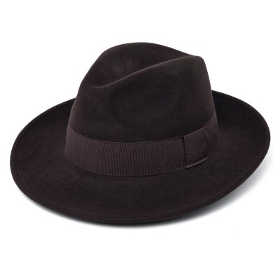 Hatte - Gårda Volterra Fedora Wool Hat (mørkebrun)