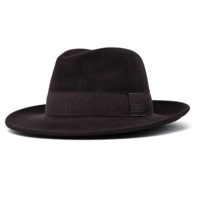 Hatte - Gårda Volterra Fedora Wool Hat (mørkebrun)