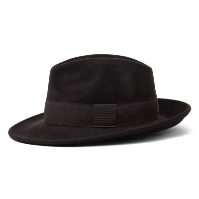 Hatte - Gårda Volterra Fedora Wool Hat (mørkebrun)