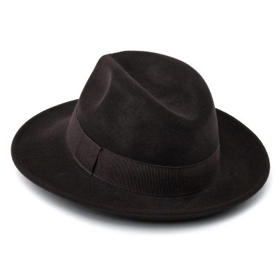 Hatte - Gårda Volterra Fedora Wool Hat (mørkebrun)