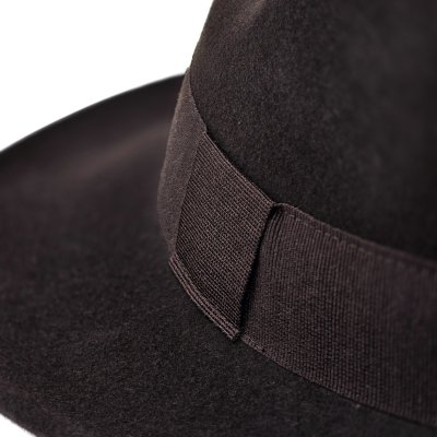 Hatte - Gårda Volterra Fedora Wool Hat (mørkebrun)