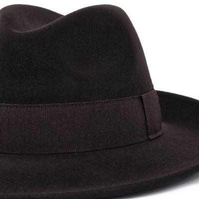 Hatte - Gårda Volterra Fedora Wool Hat (mørkebrun)