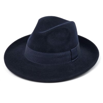 Hatte - Gårda Volterra Fedora Wool Hat (marineblå)