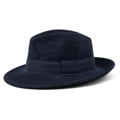 Hatte - Gårda Volterra Fedora Wool Hat (marineblå)