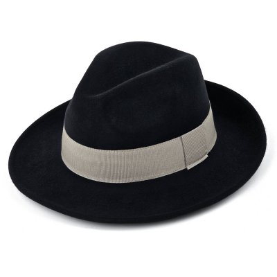 Hatte - Gårda Volterra Fedora Wool Hat (sort/creme)