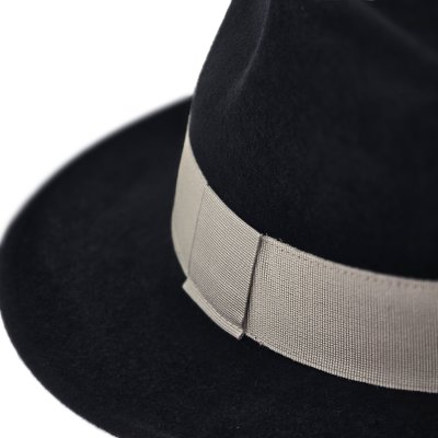 Hatte - Gårda Volterra Fedora Wool Hat (sort/creme)