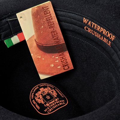 Hatte - Gårda Volterra Fedora Wool Hat (sort/creme)