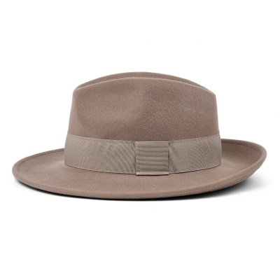 Hatte - Gårda Volterra Fedora Wool Hat (taupe)