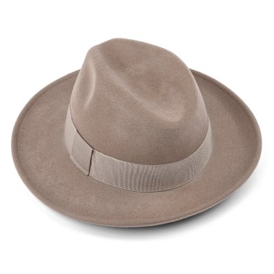 Hatte - Gårda Volterra Fedora Wool Hat (taupe)