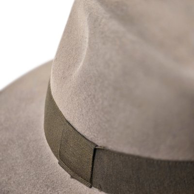 Hatte - Gårda Volterra Fedora Wool Hat (taupe/militærgrøn)