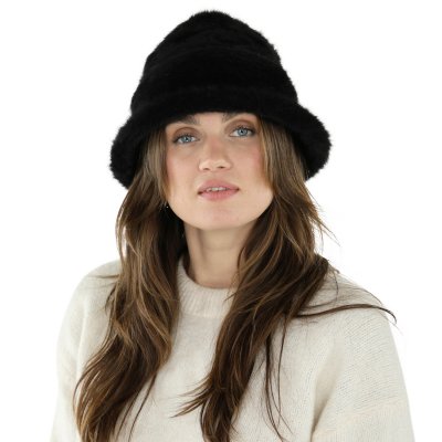 Hatte - Gårda Atri Angora Cloche (sort)