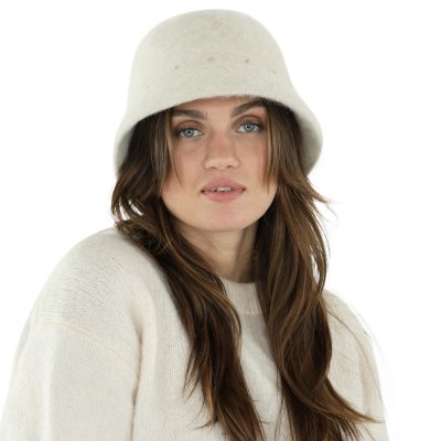Hatte - Gårda Liskeard Angora Bucket Hat (hvid)