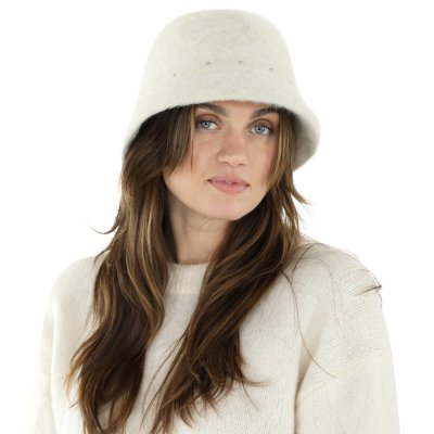 Hatte - Gårda Liskeard Angora Bucket Hat (hvid)