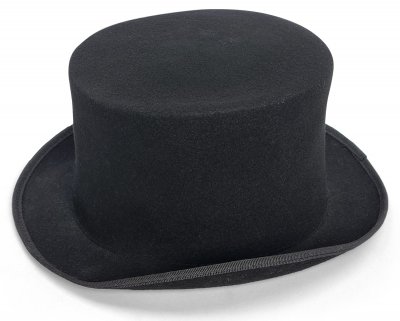 Hatte - Gårda Chiesa Top Hat Wool (sort)