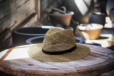 Hatte - Gårda Arese Seagrass Fedora (natur)