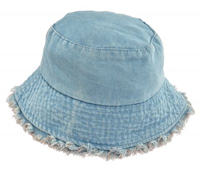 Hatte - Gårda Brooke Denim Bucket Hat (lyseblå)
