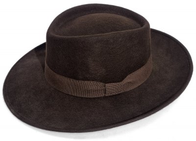 Hatte - Gårda Napoli Fedora Wool Hat (brun)