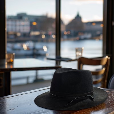 Hatte - Gårda Newport Fedora (sort)