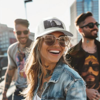 Caps - Gårda Velvet Trucker Berlin (hvid)