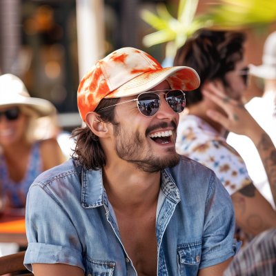 Kasket - Gårda Marble Baseball (orange)