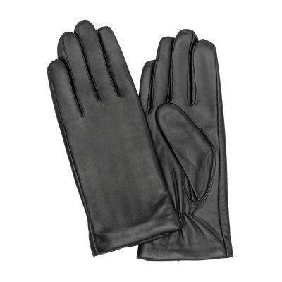 Handsker - HK Ladies Touch glove Smooth Sheep nappa w/ Wool blend lining (Sort)