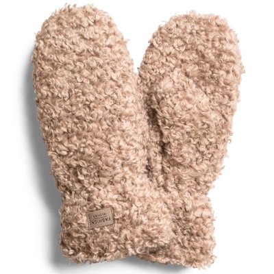 Handsker - HK Ladies mitten Polyester fur, Polyester pile lining (mokka)