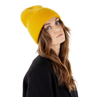Huer - Gårda Angora Beanie (gul)