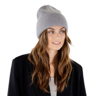 Huer - Gårda Angora Beanie (lysegrå)